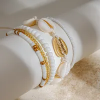 Océan Coquille Vacances Plage Style Simple Acier Inoxydable 316 Bracelets En Masse main image 4