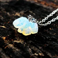 Elephant Retro Simple Style Alloy Crystal Pendant Necklace Wholesale main image 3