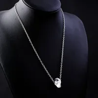 Elephant Retro Simple Style Alloy Crystal Pendant Necklace Wholesale sku image 6