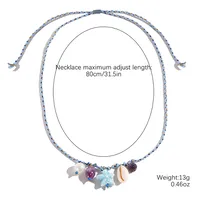 Conch Fish Marine Style Mother Pearl Shellfish Ceramics Pendant Necklace Wholesale sku image 8