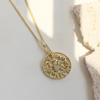 Palabras Del Vocabulario/Nombre Estilo IG Básico Cobre Collar Colgante Enchapado Cierre Con Gatillo De Langosta main image 1