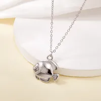Fish Cute Simple Style Titanium Steel Pendant Necklace Plating Lobster Trigger Clasp Closure main image 3