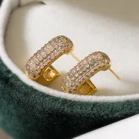 1 Pair Geometric Simple Style Classic Style Copper Ear Studs main image 3