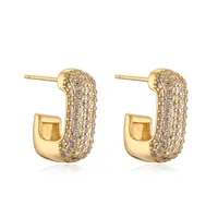 1 Pair Geometric Simple Style Classic Style Copper Ear Studs main image 4