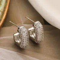 1 Paire Géométrique Style Simple Style Classique Le Cuivre Boucles D'Oreilles main image 5