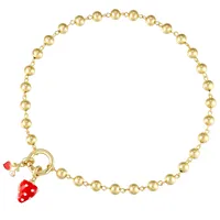 Strawberry Sweet Copper Pendant Necklace Spring Ring Trigger Clasp Closure sku image 2
