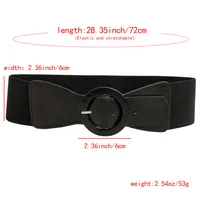 Mujeres Elegante Estilo Vintage Señora PU PU Hebilla Cinturones De Cuero main image 2