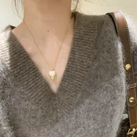 Heart Shape Elegant Copper Pendant Necklace Epoxy Plating Lobster Trigger Clasp Closure main image 2