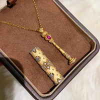 Geometric Vintage Style Copper Pendant Necklace Plating Lobster Trigger Clasp Closure main image 4