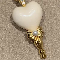 Heart Shape Elegant Copper Pendant Necklace Epoxy Plating Lobster Trigger Clasp Closure main image 4