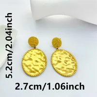 1 Pair Geometric Classic Style 304 Stainless Steel Drop Earrings main image 2