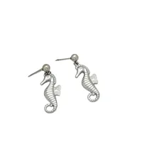 1 Paire Hippocampe Style Classique Acier Inoxydable 304 Boucles D'oreilles main image 5