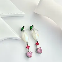 1 Pair Geometric Retro 304 Stainless Steel Drop Earrings sku image 2