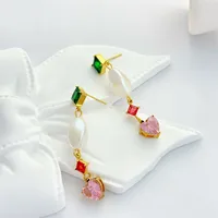 1 Paire Géométrique Rétro Acier Inoxydable 304 Boucles D'oreilles main image 5