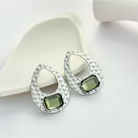 1 Pair Geometric Retro 304 Stainless Steel Ear Studs main image 5