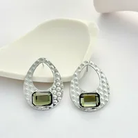 1 Pair Geometric Retro 304 Stainless Steel Ear Studs sku image 2