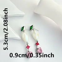 1 Pair Geometric Retro 304 Stainless Steel Drop Earrings main image 2