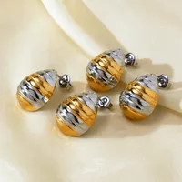 1 Paire Les Gouttelettes D'Eau Élégant Femme Acier Inoxydable 304 Boucles D'Oreilles main image 3