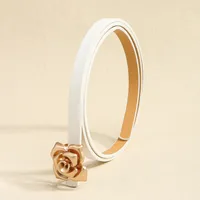 Women's Elegant Vintage Style Preppy Style Pu Alloy Pu Alloy Leather Belts main image 4