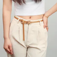 Mujeres Elegante Estilo Vintage Estilo Preppy Pu Aleación Pu Aleación Cinturones De Cuero main image 5
