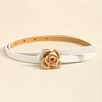 Women's Elegant Vintage Style Preppy Style Pu Alloy Pu Alloy Leather Belts sku image 2