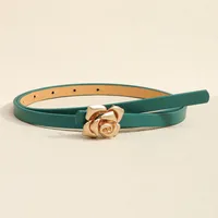 Women's Elegant Vintage Style Preppy Style Pu Alloy Pu Alloy Leather Belts sku image 4