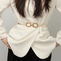 Femmes Style Vintage Formel Style Simple Alliage Alliage Boucle Chaîne Ceintures main image video