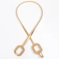 Women's Vintage Style Formal Simple Style Alloy Alloy Buckle Chain Belts main image 5