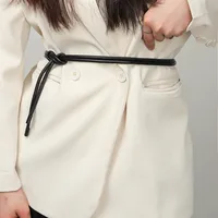 Femmes Style Vintage Style Simple Pu Pu Noeud Ceintures En Cuir main image 2