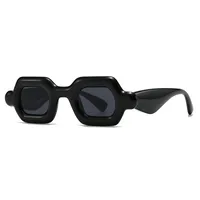 Square Casual Solid Color Pc Gradient Tinted Lenses Full Frame Women's Sunglasses sku image 1