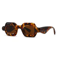 Square Casual Solid Color Pc Gradient Tinted Lenses Full Frame Women's Sunglasses sku image 6