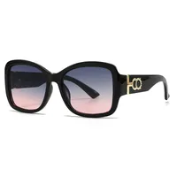 Cat Eye Casual Modern Style Pc Gradient Tinted Lenses Full Frame Women's Sunglasses sku image 7