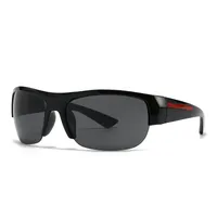 Square Casual Modern Style Solid Color Pc Gradient Tinted Lenses Half Frame Women's Sunglasses sku image 1