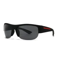 Square Casual Modern Style Solid Color Pc Gradient Tinted Lenses Half Frame Women's Sunglasses sku image 6