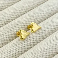 1 Pair Pentagram Round Heart Shape Simple Style 304 Stainless Steel 18K Gold Plated Ear Studs sku image 17