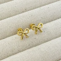 1 Pair Pentagram Round Heart Shape Simple Style 304 Stainless Steel 18K Gold Plated Ear Studs sku image 2
