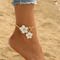 Sweet Alloy Flower Plating Women's Jewelry Set sku image 3
