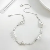 Lady Oversized Commute Alloy Copper Irregular Geometric Inlay Inlaid Gold Artificial Pearls Women's Jewelry Set sku image 2