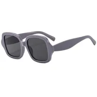 Carré Décontractée Vêtement De Rue Lunettes Pc Résine Verres Teintés Dégradés Plein Cadre Femmes De Lunettes De Soleil main image 4