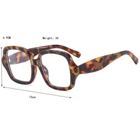 Square Casual Streetwear Glasses Pc Resin Gradient Tinted Lenses Full Frame Women's Sunglasses sku image 2