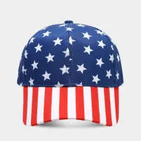Unisex American Flag Curved Eaves Retro Baseball Cap sku image 1