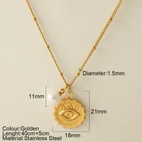 Snake Retro Classic Style 304 Stainless Steel Pendant Necklace Plating Lobster Trigger Clasp Closure sku image 27