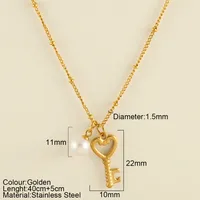 Snake Retro Classic Style 304 Stainless Steel Pendant Necklace Plating Lobster Trigger Clasp Closure sku image 8