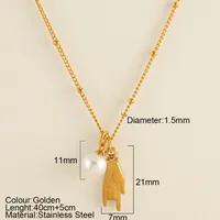 Snake Retro Classic Style 304 Stainless Steel Pendant Necklace Plating Lobster Trigger Clasp Closure sku image 6