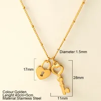 Snake Retro Classic Style 304 Stainless Steel Pendant Necklace Plating Lobster Trigger Clasp Closure sku image 22