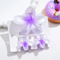 Southeast Asia Explosions High Sense Net Red Hair Clip Flower 10-piece Set Egg Flower Clip Full Head Shark Clip sku image 7