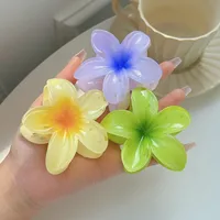 Southeast Asia Explosions High Sense Net Red Hair Clip Flower 10-piece Set Egg Flower Clip Full Head Shark Clip sku image 57