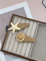 New Summer Seaside Holiday Hot Girl Mermaid Princess Hair Accessories Simulation Shell Starfish Side Clip Hairpin Hairpin Girl sku image 3