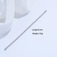 1 Piece Polished 925 Sterling Silver Rhodium Plated Chain Extension Chain Chain main image 5