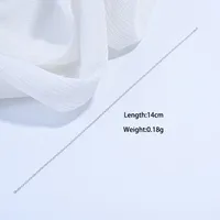 1 Piece Polished 925 Sterling Silver Rhodium Plated Chain Extension Chain Chain main image 4